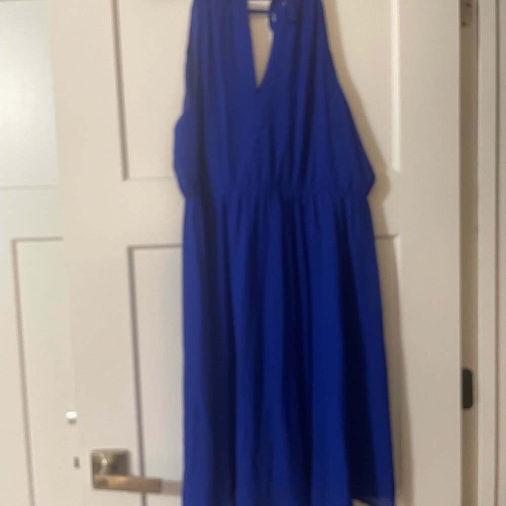 Torrid Royal Blue Halter Dress